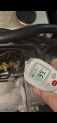Temperatura no sensor do painel